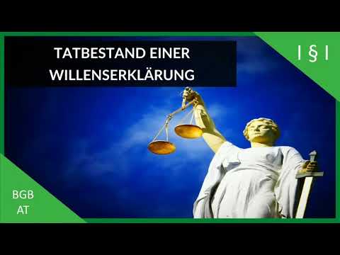 Tatbestandsmerkmale einer Willenserklärung · BGB AT · Basics Zivilrecht | JuraQuadrat