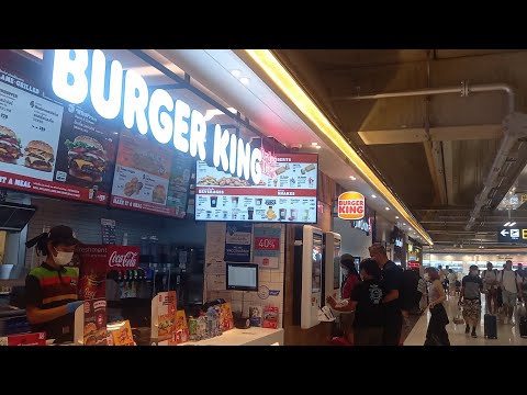 Burger King, Aeroporto Internacional de Suvarnabhumi, Bangkok, Tailândia