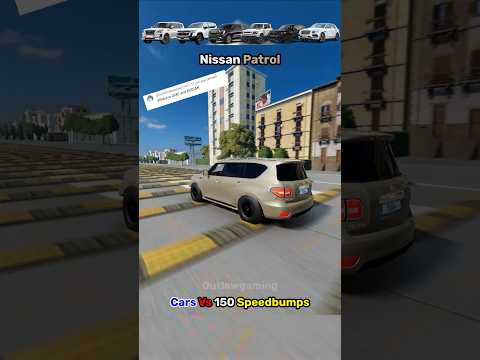 Which Brand Can Complete 150 Speedbumps Challenge #nissanpatrol #gmcyukon #bmwx7