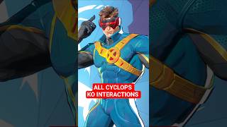 All Cyclops KO Interactions in Marvel Rivals #xmen #marvelrivals #cyclops