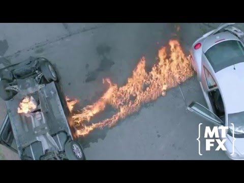 Car Fire and Explosion