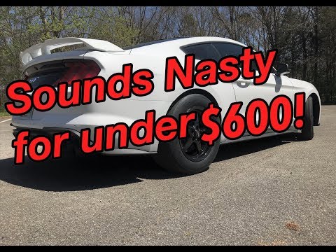MBRP Axle Back Exhaust on a 2018 Mustang GT!