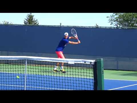 【Dominic Thiem practice with Tomas Berdych in Cincinnati 20170813 】Forehand and backhand stroke