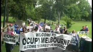 Tent Monsters Occupy Melbourne on International Human Rights Day - 10 December 2011