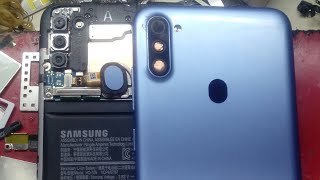 How to Samsung A11 Remove Back Cover A11 Battery Replacement A11 lcd replacement