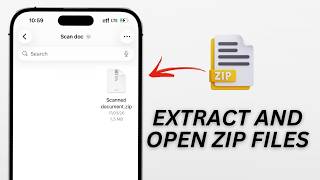 How To Extract And Open Zip File in iPhone