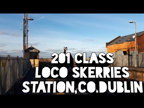 Irish Rail 201 Class Loco 228 + Enterprise Train 9001 - Skerries Station,Co.Dublin