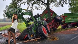What Is This Tractor Driver Doing!? Tractor Fendt, John Deere, New Holland In An Extreme Situation!