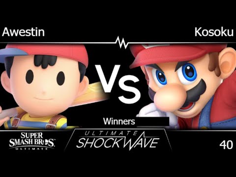 USW 40 - TLOC | Awestin (Ness) vs eLH | Kosoku (Mario) Winners - SSBU