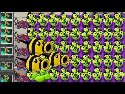 Plants vs Zombies 2 Mod: THREEPEATER vs GARGANTUAR FIGHT!