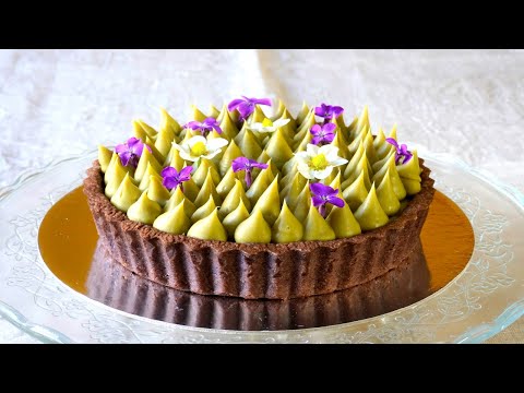 Crostata al pistacchio e caramello salato - Pistachio and salted caramel Tart |ASMR| cakeshare