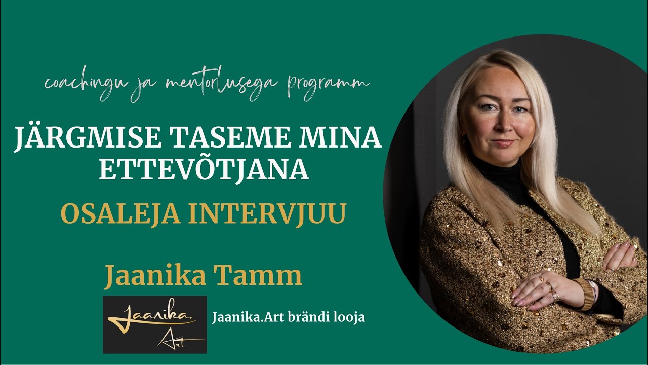 Jaanika Tamm video tagasiside