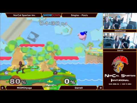NorCal Spartan Invitational 2014 - Pools: Round Robin -  MIOM|Hyuga (Jigglypuff) vs Darrell (Samus)