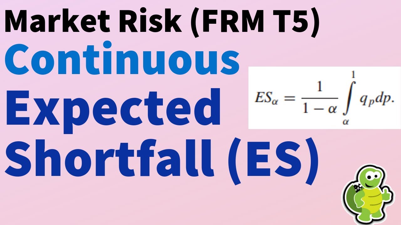 Expected shortfall: approximating continuous, with code (ES continous, FRM T5-03)