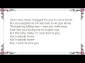 Bonnie Raitt - Ain't Nobody Home Lyrics