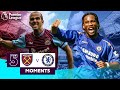 West Ham vs Chelsea | Top 5 Premier League Moments | Di Canio, Drogba, Lampard