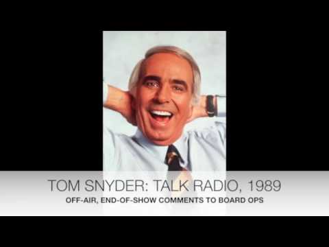 Tom Snyder - unedited, off-air comments on ABC talk radio show