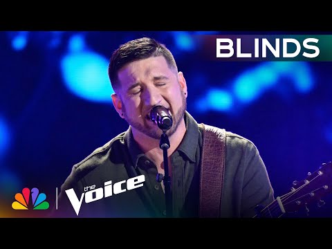 Rob Cole's Beautiful Chris Stapleton Cover Earns Bublé's BLOCK | The Voice Blind Auditions | NBC