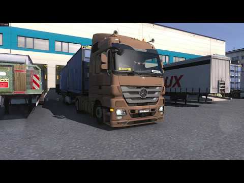 Mercedes Actros MP3 - Euro Truck Simulator 2 v1.28  - Nevel(RUS) - Tartu(EST)