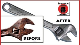 How to Remove Rust with from metal and tools DIY Electrolysis process for motorcycles and auto parts