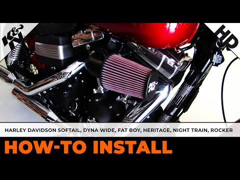 Harley Softail, Dyna Wide, Fat Boy, Heritage, Night Train, Rocker [#63-1125] Air Intake Installation