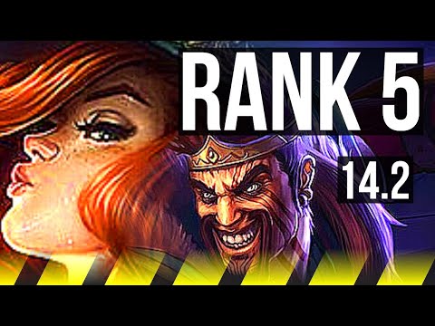 MISS FORTUNE & Rell vs DRAVEN & Shaco (ADC) | Rank 5 | JP Challenger | 14.2