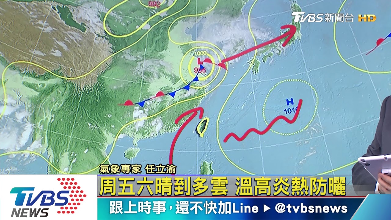 周五六晴到多雲 溫高炎熱防曬