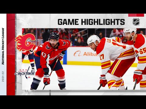 Flames @ Capitals 10/23/2021 | NHL Highlights