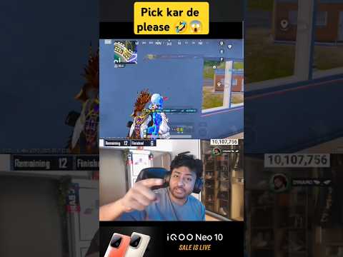 pick kar de please 🤣😱 | pat se headshot #shorts #bgmi @DynamoGaming
