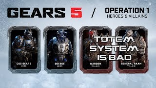 Gears 5  - Totem System and Unlocking New Characters (COG Gear Gameplay)
