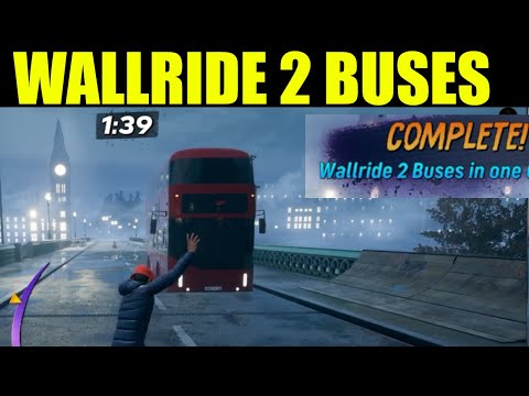 THPS4 - How to "wallride 2 buses in one combo" (London Park Goals) | Tony hawk pro skater 3+4