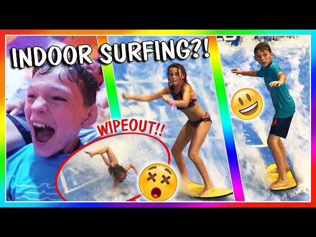 CRAZY WATER SLIDES AND SURFING AT THE GREAT WOLF LODGE | VLOG | We Are The Davises