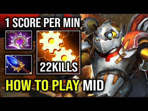 How to Play Mid Clockwerk in 7.33e Like a Pro with 1 Score Per Min First Item Sabre Dota 2