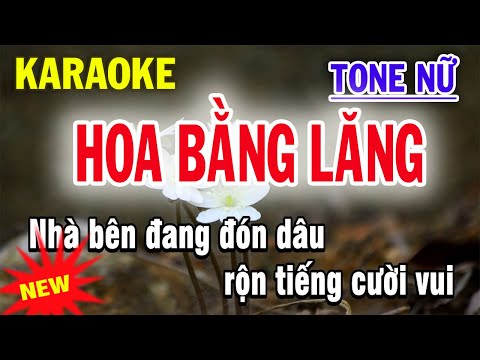 Hoa Bằng Lăng Karaoke Tone Nữ - Beat Mới