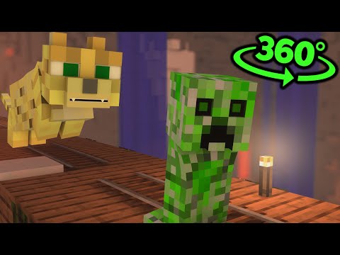 CREEPER RUNNER 360° Video - Minecraft VR