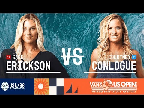 Sage Erickson vs. Courtney Conlogue - Semifinals, Heat 2 - Vans US Open 2017 (W)