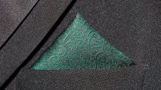 How to Fold a Pocket Square Single Point