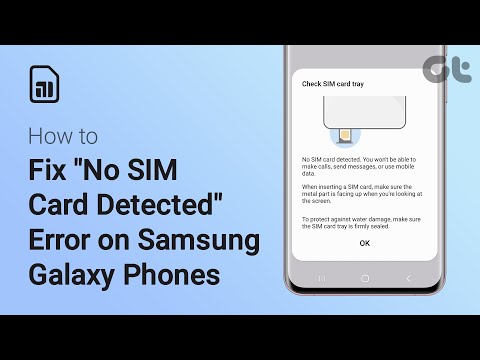 How to Fix "No SIM Card Detected" Error on Samsung Galaxy Phones | Samsung Not Reading SIM Card?
