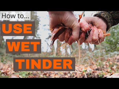 Wet Fire Tinder For Wilderness Survival