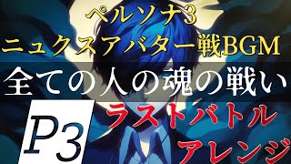 【ペルソナ3 アレンジ曲】全ての人の魂の戦い -Last Battle Arrange- Persona3 "The Battle for Everyone's Souls" ニュクスアバター戦