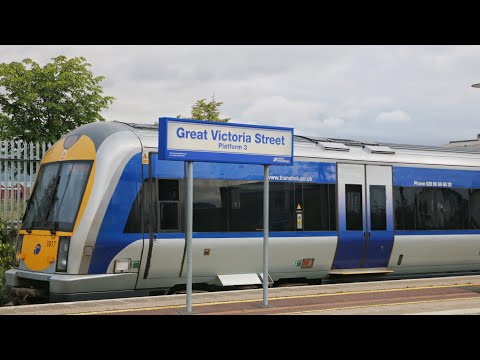 Trip From Great Victoria Street - Belfast Central Behind Nir 3000 Class DMU - 24th July 2019
