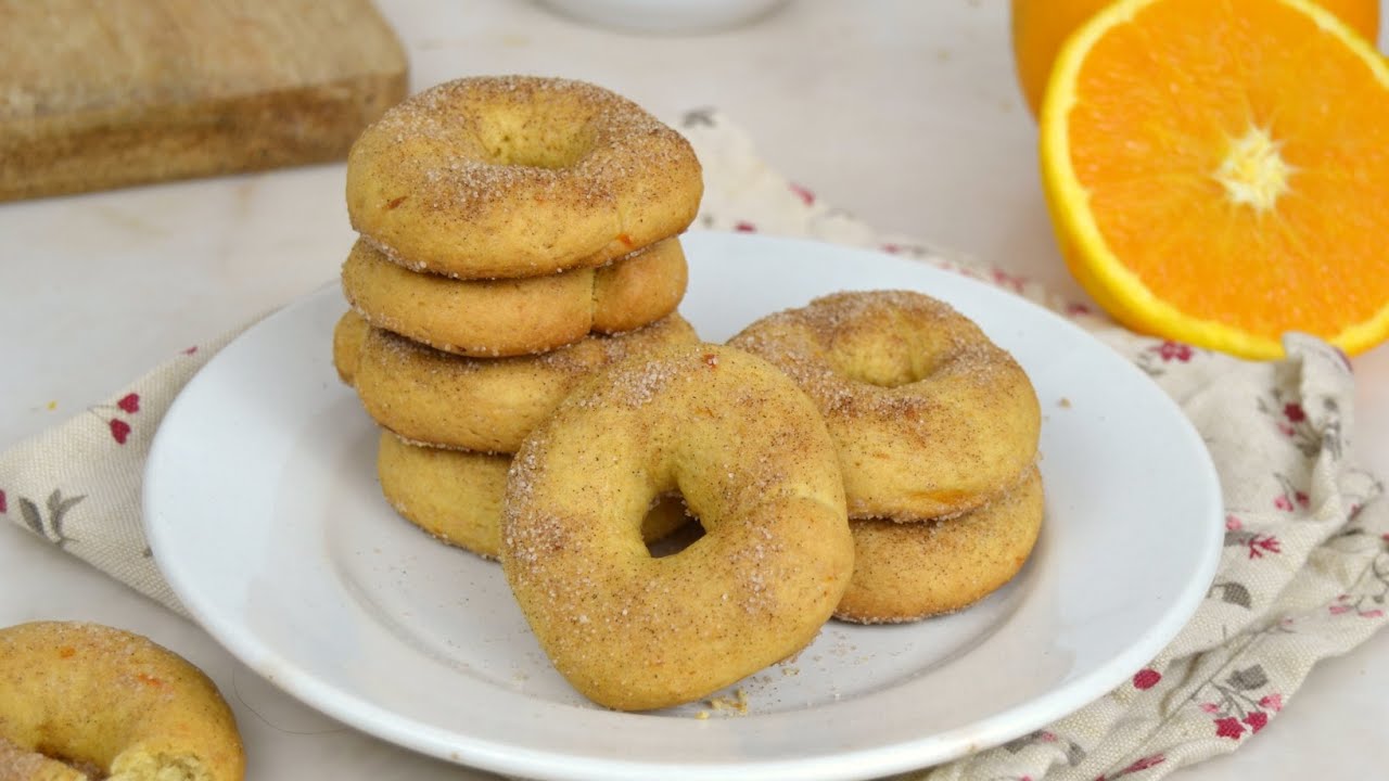 Rosquillas de naranja al horno ¡Fáciles y crujientes!