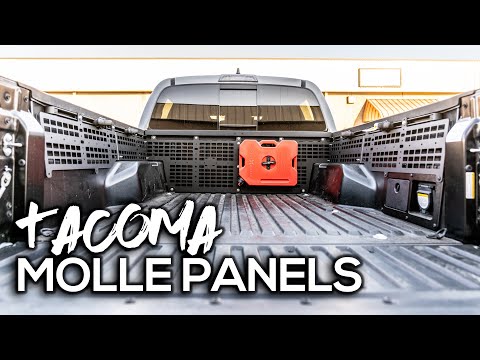 AMAZING TACOMA Bed Storage System! Bed Molle Racks!
