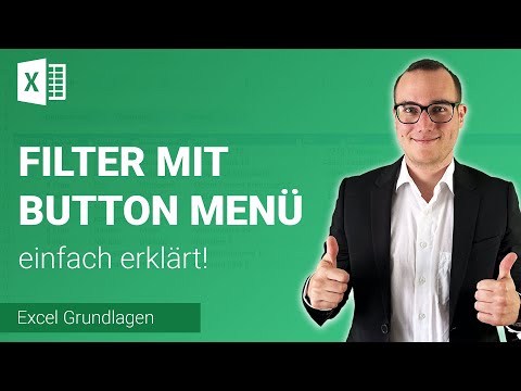 GEFILTERTE DATENTABELLE mit BUTTONs einfügen einfach erklärt | Lerne Microsoft Excel ✅