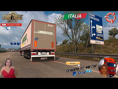 Euro Truck Simulator 2 (1.39) Mercedes Actros MP3 Road to Lecce DLC Bell' Italia + DLC's & Mods