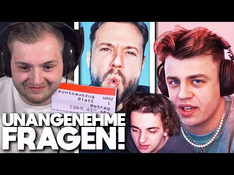 Wie viel habe ich im letzten MONAT VERDIENT? 💸 | Unangenehme Fragen von Papaplatte, Inscope & Danny