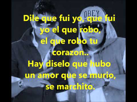 dile que fui yo falsetto y sammy letra