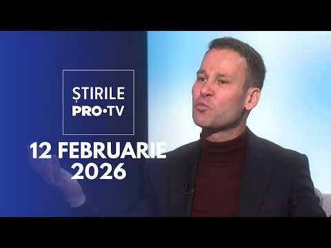 Știrile PRO TV - 12 Februarie 2026 | Robert Negoiță, la testul rapid antidrog