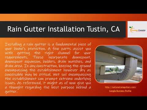 Rain Gutter Installation Tustin, CA