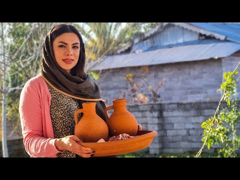 Cooking Testi Kebab in the Village Of IRAN | Pottery Kebab Recipe